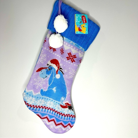 Disney Eeyore Fair Isle Knit Stocking - Picture 1 of 2